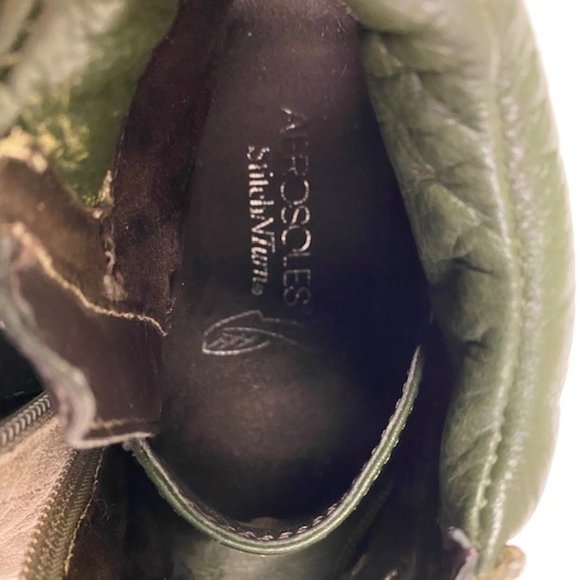 Aerosoles First Plan Suede Leather Wedge Ankle Boots, size 7 - Picture 9 of 10